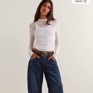 We The Free Deep Blue Cropped Jeans